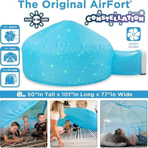 AirFort Inflatable Fort for Kids, Builds in 30 Sec, Play Tent Age 3+ (Constellation) thumbnail 5