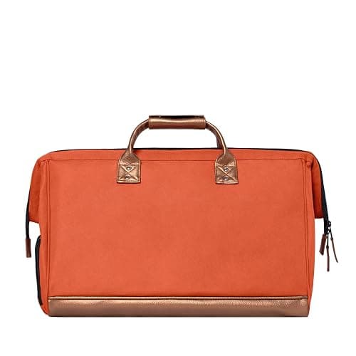 CABAIA - Sac de Voyage Duffle Adventurer Bogota 40L - Compatible Bagage Cabine 45x30x29 - Déperlant & Certifié Vegan - 2 Poches - Compartiment à Chaussures - Sac Week-End, Sac de Sport - Orange thumbnail 11
