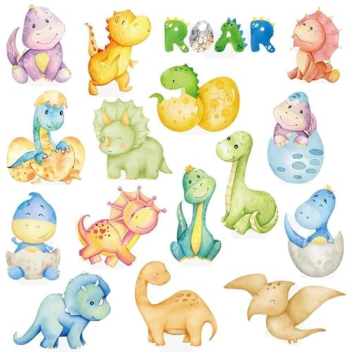 Dinosaur Baby Shower Decorations 48pcs Dinosaur Cupcake Toppers Baby Dinosaur Theme Cupcake Picks for Dino Birthday Party Decoration for Dinosaur Party Dino Roar Theme Baby Showet Supplies - Image 1