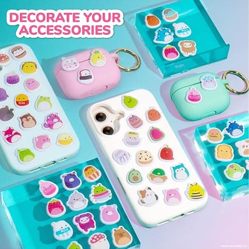 Original Squishmallows Squishy Stickers, Sticker Book of Your Favorite 'Mallows, Cute Stickers for Kids, Fun School Supplies, Classroom Prizes and Incentives, Cool Stuff for Gift Baskets thumbnail 6
