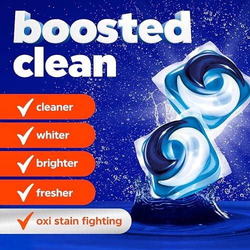 Tide 4-in-1 Ultra Oxi PODS Laundry Detergent Pacs, 85 Count, HE Compatible, Built in Pre-treater for Stains thumbnail 4