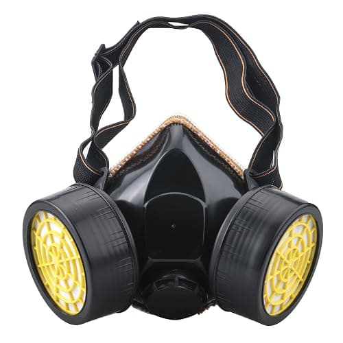 Leeko Anti-dust Spray Chemical Gas Dual Cartridge Respirator Paint Filter Mask with Activated Carbon Box - Image 1