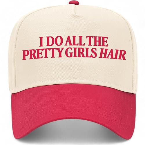 I Do All The Pretty Girls Hair Vintage Trucker Hat | Premium Snapback Baseball Hat for Men & Women - Image 1