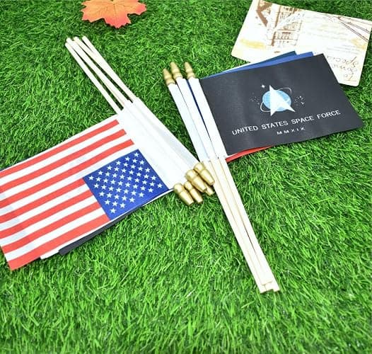 Lebei Military Flag Small Mini Army Armed Forces All Military Branches Handheld Stick Flags for Veterans Day Memorial Day 4th of july decorations,4x6 Inch 20 Pack thumbnail 2