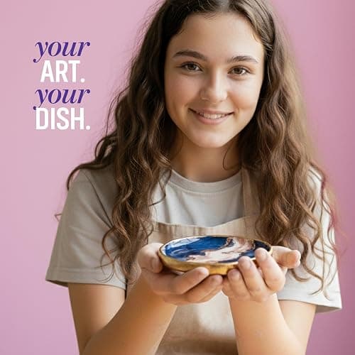 Dan&Darci Craft 'n Clay - Jewelry Dish Making Kit for Kids Ages 8-14 Year Old - Best DIY Arts & Crafts Kits - Birthday Gifts - Creative Toys for Preteen & Teenagers - Girl Birthday Gift Ideas thumbnail 3