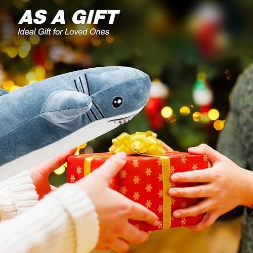 HOTHUGZ Shark Heating Pad for Cramps & Menstrual Pain Relief, Cute Stuffed Animal Electric Heating Pad, USB Powered Heated Plush Toy, Portable Warm Cushion, Spring Gift for Women Teen Girls thumbnail 8