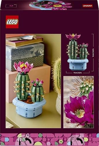 LEGO Botanicals Cactus Fleuri - Set de Plante Artificielle en Pot - 2 Cactus & Fausses Fleurs - Décoration Chambre DIY - Cadeau d'anniversaire pour Fille 9 Ans ou Adulte Passionné.e de Plantes 11509 thumbnail 12