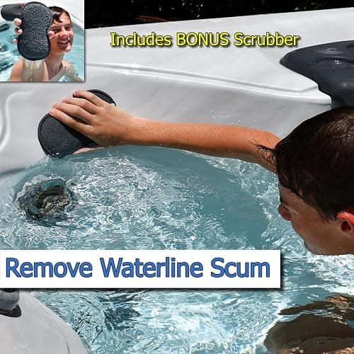 The Skimmie Scoop - Patented Handheld Skimmer with Fine Mesh Net for Spa, Hot Tub, Cold Plunge and Small Pool Cleaning - Lightweight and Durable with Powerful Suction Cup - Clean Out Filter (Yellow) thumbnail 6