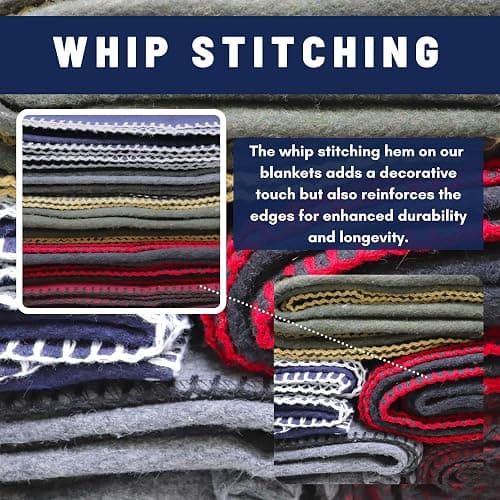 M MCGUIRE GEAR Heavy Duty Wool Blanket, Survival, Emergency, and First Aid Use – Mil-Spec, Fire Retardant, Durable Outdoor Wool Blankets for Camping. - Maroon, (64 x 90 inches) thumbnail 7