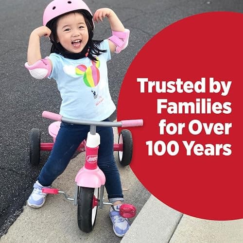 Radio Flyer Red Rider Trike for Ages 2.5–5, Three Wheel Toddler Bike, Kids Tricycle, Outdoor Riding Toy, Durable Steel Frame, Adjustable Seat, Amazon Exclusive thumbnail 4