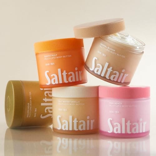 Saltair Multi-Lipid Body Butter - Rich, Nourishing Santal Bloom Hydrating Body Cream with Ceramide Complex, Coconut Oil, Shea Butter, and Sea Buckthorn. Deep Moisturizing Dry Skin Care. 10oz Jar thumbnail 9