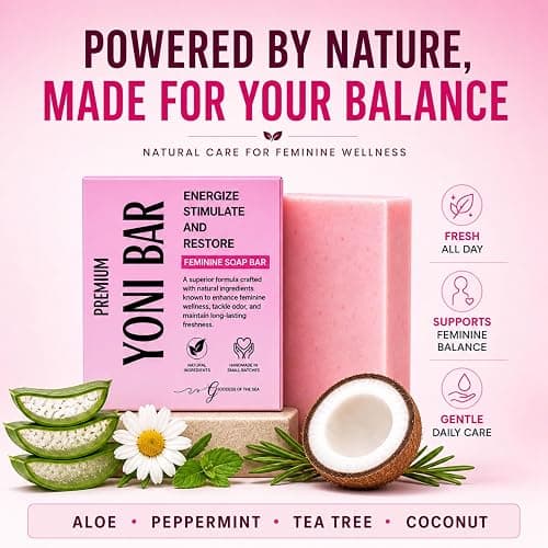 Premium Yoni – Natural Feminine Care Soap for pH Balance, Odor Control & Hydration | Organic Herbal Ingredients | Gentle Yet Effective for Daily Intimate Hygiene | Handmade & Vegan (3oz) thumbnail 6