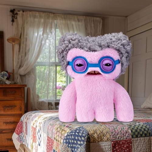 Fuggler Old Fogies 9-Inch Plush Toy (Squidge) by ZURU – Funny Ugly Monster Stuffed Animal with Human-Like Teeth, Collectible Plush for Kids, Tweens, Teens, Adults & Weird Toy Lovers thumbnail 2