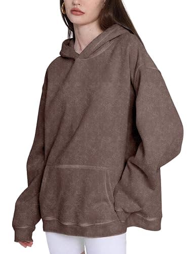 Dnzzs Acid Wash Hoodie for Womens Pullover Oversized Women's Fashion Hoodies & Sweatshirts Vintage Sweatshirt Heavyweight thumbnail 4