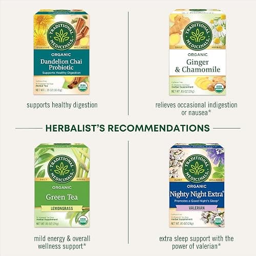 Traditional Medicinals Organic, Chamomile & Lavender - Chamomile Tea Supporting Stress Relief and Relaxation - Kosher, Non-GMO, Caffeine-Free, Compostable - 16 Tea Bags thumbnail 5