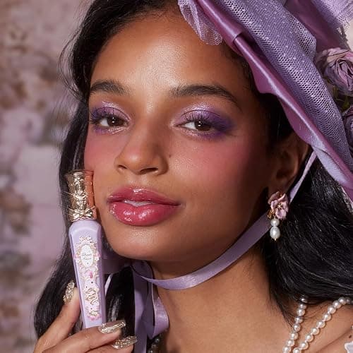 Flower Knows Violet Strawberry Rococo Glowy Lip Gloss,Moisturizing Shine Berry Pink Lip Plumper Oil,Hydrating Lip Tint for Girls&Women,Vegan & Cruelty-Free,0.12 Fl Oz(G04 Blackberry Jam) thumbnail 6