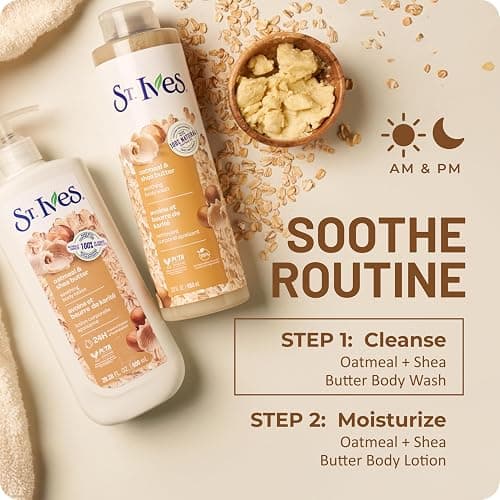 St. Ives Oatmeal & Shea Butter Body Wash | Moisturizing Body Wash for Sensitive and Dry Skin | 22 Fl. Oz. thumbnail 9