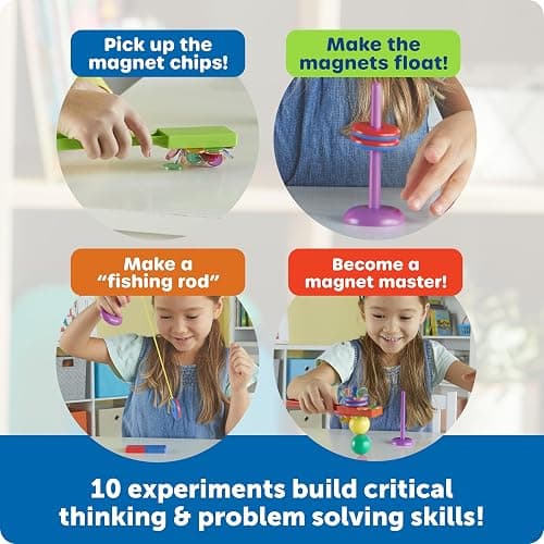 Learning Resources STEM Explorers -Ages 5+,39 Pieces, Magnet Movers, Critical Thinking Skills, STEM Certified Toys, Magnets Kids,Magnet Set thumbnail 4