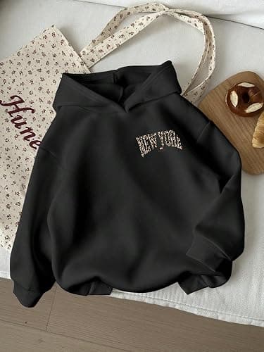 WDIRARA Girl's Cherry Graphic Hoodie Long Sleeve Hooded Sweatshirt Cute Pullovers Tops thumbnail 2