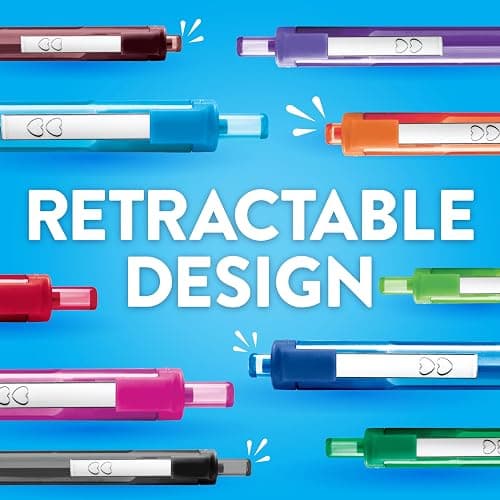 Paper Mate InkJoy 300RT Retractable Ballpoint Pens, Medium Point (1.0mm), Black, 24 Count thumbnail 4