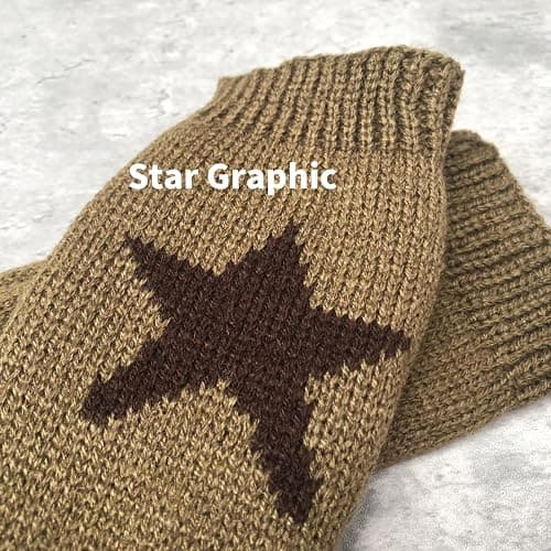 yolrdiw Women's Therian Star Fingerless Gloves Wrist Length Knitted Mitten for Y2K Emo Grunge Punk Goth Accessories thumbnail 5