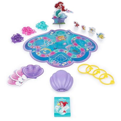 Spin Master Games, Disney Princess, Little Mermaid Charming Sea Adventure Game, Disney Princess Toys for Kids, 2-4 Players, for Ages 4+ thumbnail 8