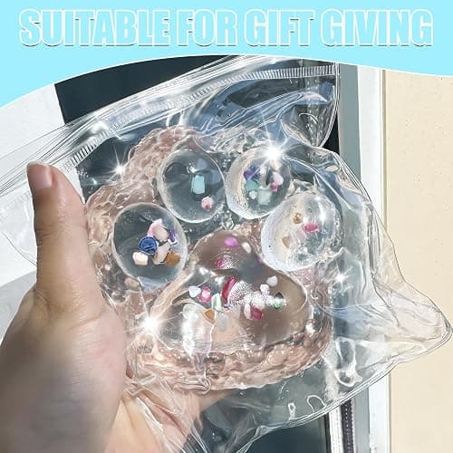 Big Taba Squishy Paw, 4.2in Clear Cat Paw Squeeze Toys, Cute Sticky Squishy Toy, Soft Stress Relief Fidget Sensory Toys, Executive Desk Toys & Party Favors for Kids & Adults thumbnail 6