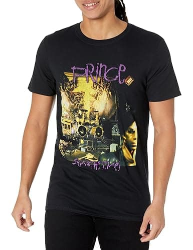 Prince Official Sign of the Times Black T-Shirt - Large - Black - Image 1