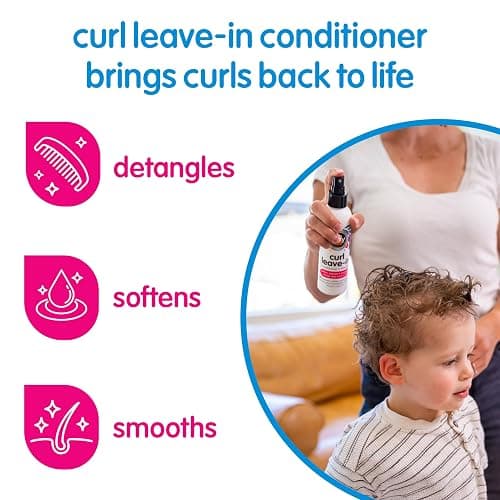 So Cozy Leave In Conditioner Spray (8 Fl Oz) Paraben-Free Detangler for Kids' Curly Hair, Deep Conditioner & Tangle-Free Curls, Gentle & Nourishing with Keratin, Vitamin B5, Olive Oil & Jojoba Oil thumbnail 2