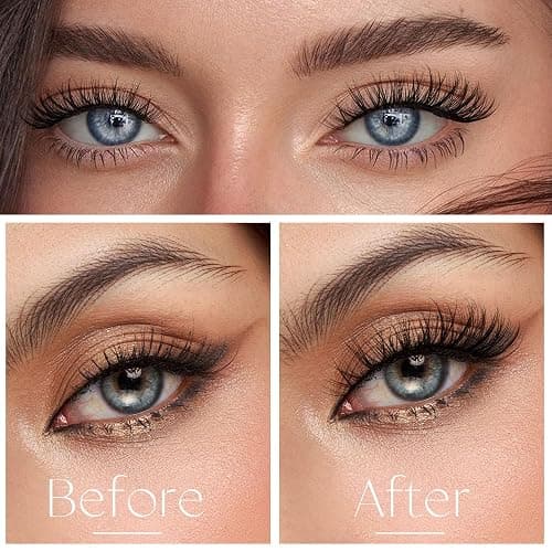 Medium Lash Clusters Short Wispy C Curl Eyelash Clusters 12-16MM Individual Eyelashes Natural Cluster Eyelash Extensions Natural Looking Cluster Lashes by Geeneiya (C Curl,12-14-16) thumbnail 4