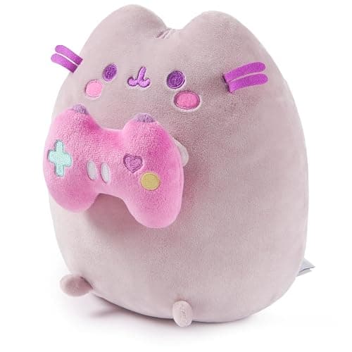 GUND Pusheen Gamer Plush, Squishy Toy, Collectible Plush Toy, Gaming Decor, Stuffed Animal for Ages 8 and Up, Gray, 9.5” thumbnail 3