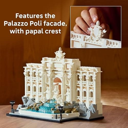 LEGO Architecture Trevi Fountain Building Set - Collectible Model of Italian Landmark for Display for Adults, 18+ - Gift for Women & Men - 21062 thumbnail 5