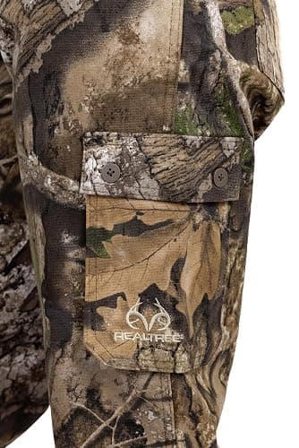 Realtree Women’s Camo Hunting Cargo Pants - Lightweight Cotton 6 Pockets Mid-Rise Slim Fit thumbnail 4