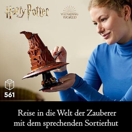 LEGO Harry Potter Der Sprechende Hut, Hogwarts-Modell für Erwachsene, Film-Geschenk für Frauen, Männer, Mama und Papa, mit zufälligen 31 Klangkombinationen, Sortiert Dich in Dein Hogwarts Haus 76429 thumbnail 4