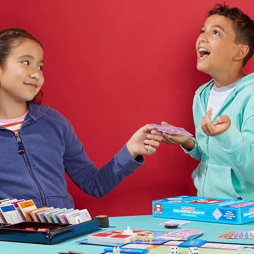 Monopoly Free Parking Jackpot Expansion | Add More Fun to Classic Monopoly Game and Play Faster | Ages 8+ | 2-6 Players | 40 Mins. | Family Board Games | Kids thumbnail 11