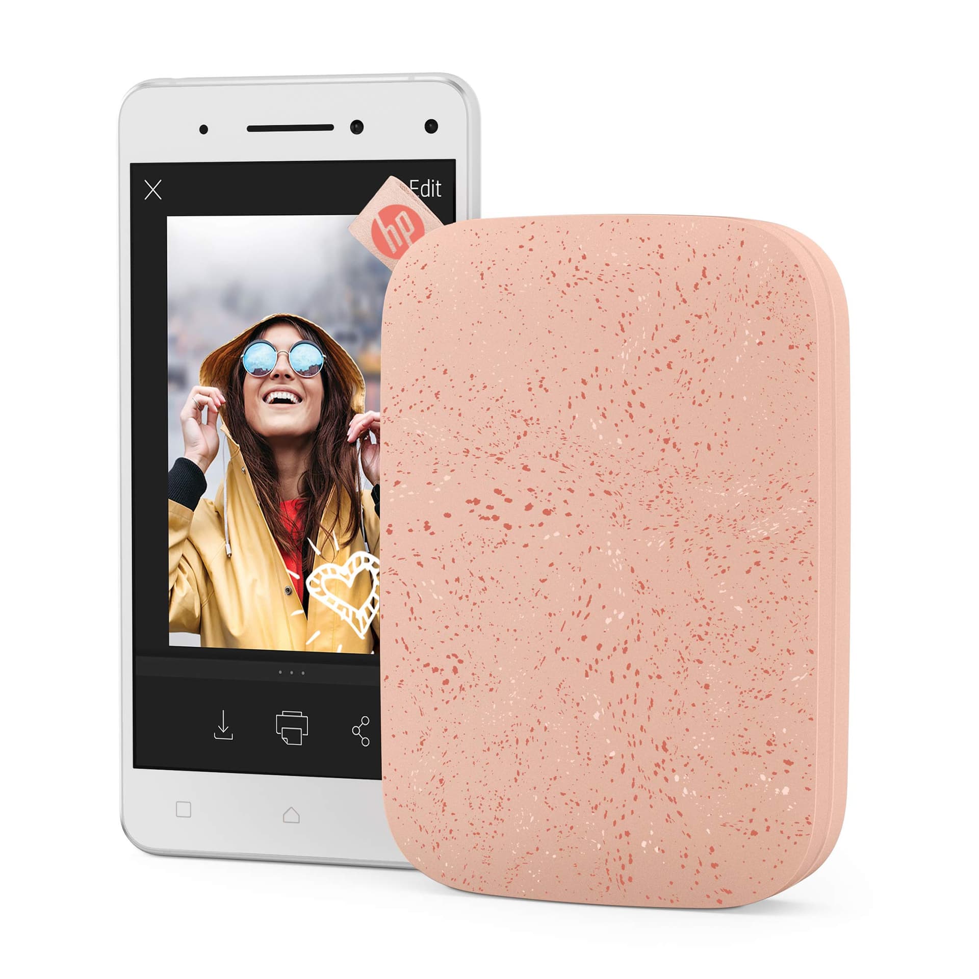HP Sprocket 2x3" Instant Smartphone Foto Printer - Draagbare Kleurrijke Draadloze Mobiele Printer - Zink Plakfoto's 2x3” - Printen vanaf iOS & Android met Bluetooth en Fun App - Roze thumbnail 9
