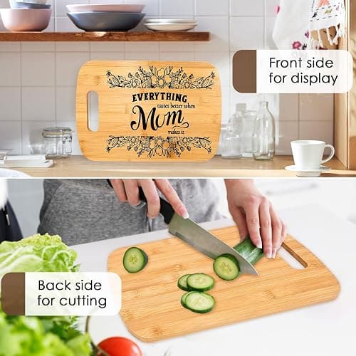 Mum Gifts, Mum Birthday Gifts, Bamboo Cutting Board, Gifts for Mum on her Birthday, Mothers Day Gifts for Mum from Son/Daughter, Gift Ideas for Mum, Best Mum Gifts Idea thumbnail 6
