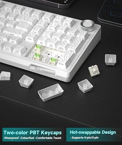 SOLAKAKA KI99 Pro and SM600,Wireless Keyboard and Mouse Combo for Gaming thumbnail 8