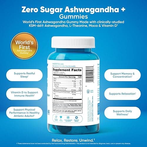 Goli Zero Sugar Trio - World's First 3-in-1 Pre, Post, Probiotic, Apple Cider Vinegar with Vitamin B12 and Probiotics, Ashwagandha & L-Theanine, Vitamin D Gummies, 90 Count (3-Bottle Set) thumbnail 3