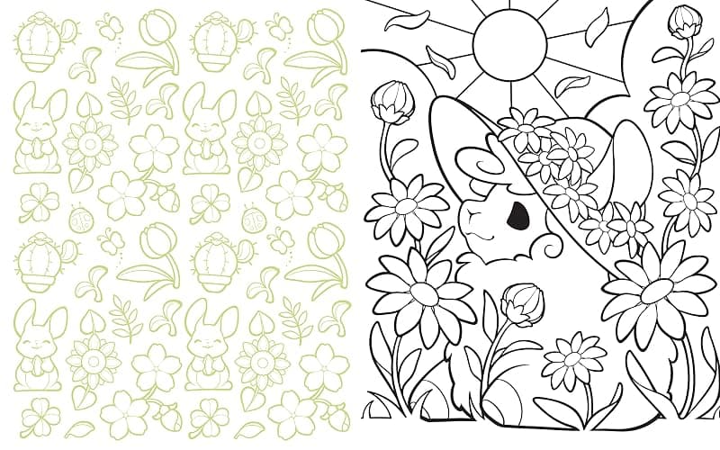 Cute Chibi Creature Coloring: Color over 60 Adorable Creatures thumbnail 4