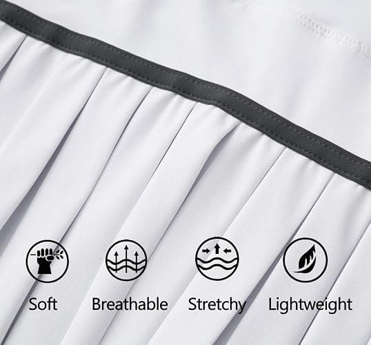 Yknktstc Women Pleated Tennis Skirt with Shorts High Waist Golf Skort Athletic Mini Skirt with Pockets thumbnail 5
