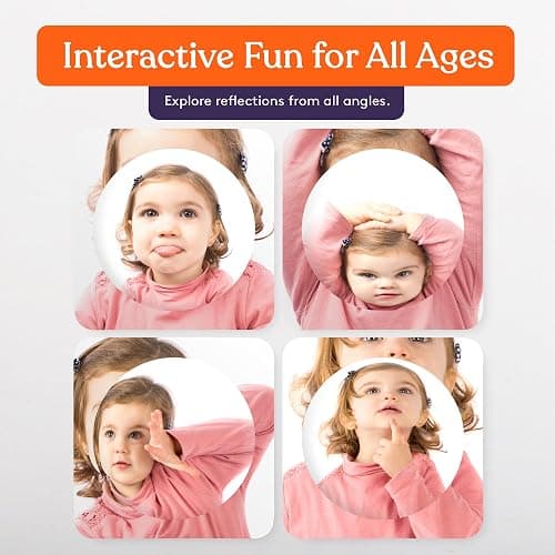 Special Supplies Sensory Bubble Wall Mirror - Interactive Acrylic Mirrors for Wall Decoration and Sensory Toys for Kids Classroom or Home -Sensory Room Decor -Visual, Tactile Stimulation (9 Pk) thumbnail 7