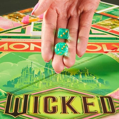 Monopoly Wicked Edition Board Game | Inspired by The Motion Picture | Ages 8+ | 2 to 6 Players | 30 Mins. | Family Games for Kids, Teens, and Adults thumbnail 4