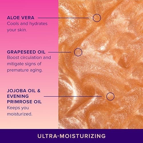 Unicorn Snot Glitter Sunscreen Spritz - SPF 35 Shimmering, Lightweight Spray Sunscreen for Face & Body Glow - UVA/UVB Protection - Water Resistant, Unscented - Made in USA -Rose Gold Shimmer thumbnail 4