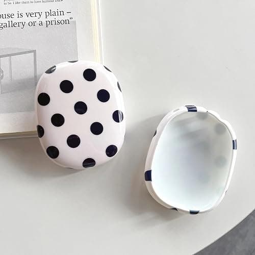 Case Compatible with AirPods Max Headphones, Soft TPU Cute Polka Dots Pattern Anti-Scratch Protective Ear Cup Covers Headphone Cases for Woman Kids thumbnail 4