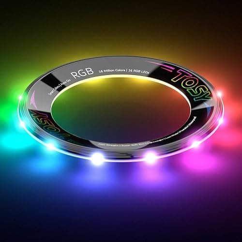 TOSY Flying Ring - 36 RGB Multicolor or 12 Monocolor LEDs, Super Bright, Lost Mode, Auto Light Up, Camping Essentials for Kid/Teen/Boy/Girl, Safe & Soft, Waterproof, Pool/Beach Games, Lightweight Toy thumbnail 2