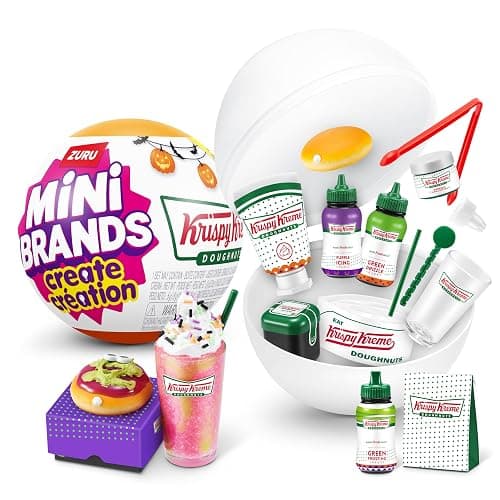 Mini Brands Create Krispy Kreme Series 1 Capsule by ZURU, Licensed Mini Collectibles, Mystery Blind Packaging, DIY, Resin Play, Replica Food, NOT Edible, 14+ - Image 1