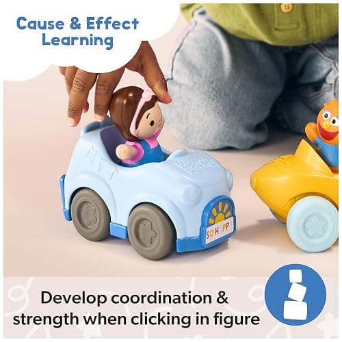 Ms. Rachel 1-2-3 Roll! Vehicle with Click-in Figure & Pull Back Action, Educational Toys & Toddler Toys for Girls & Boys Ages 1-3Y+ thumbnail 7