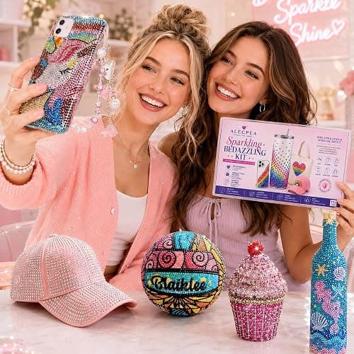 Rhinestone Bedazzling Kit, 40000 3mm Gems 40 Colors, B7000 Glue & Tools | Complete craft kit with gems and jewels for nail art, clothing, shoes, bags & decor thumbnail 2