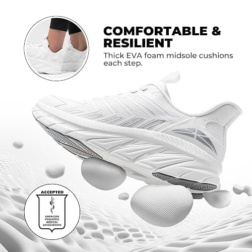 ALLSWIFIT Women's Slip On Walking Shoes Running Comfortable Tennis Breathable Non Slip Athletic Gym Workout Cross Training Fashion Sneakers thumbnail 3